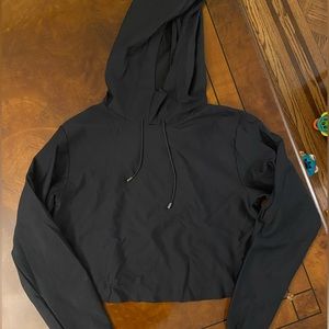 Ultracor Black Cropped Pullover Hoodie